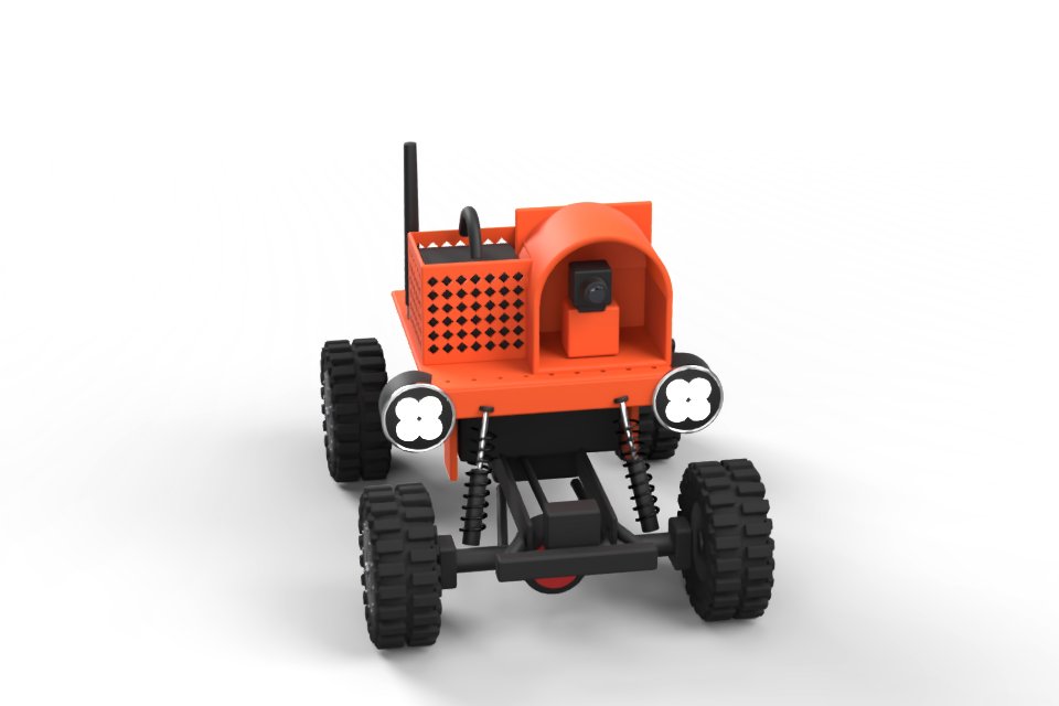 Rover AIRK Roak UGV girando 360°