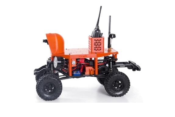 Rover AIRK Roak UGV visto desde detrás